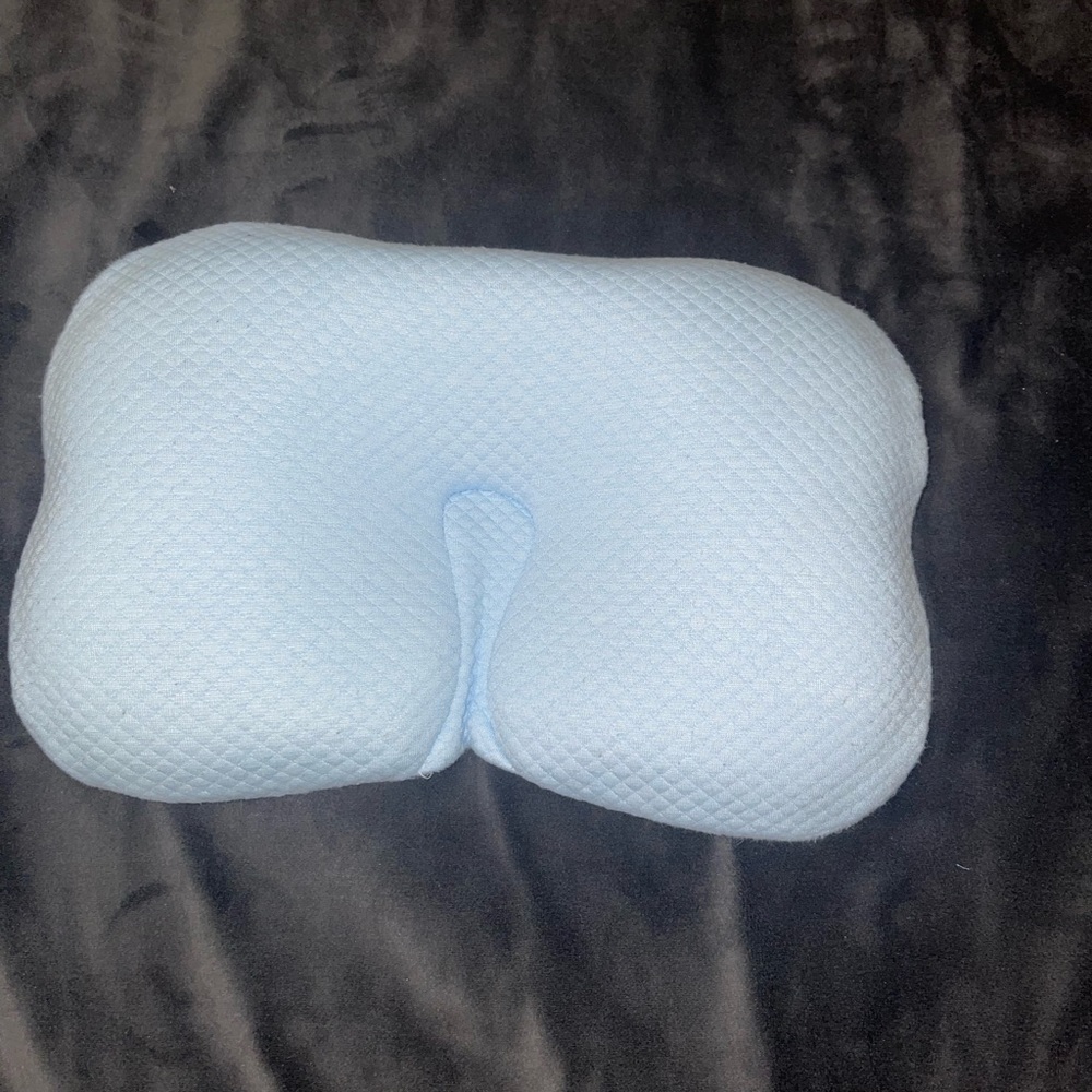 Baby pillow. Prevents flat head